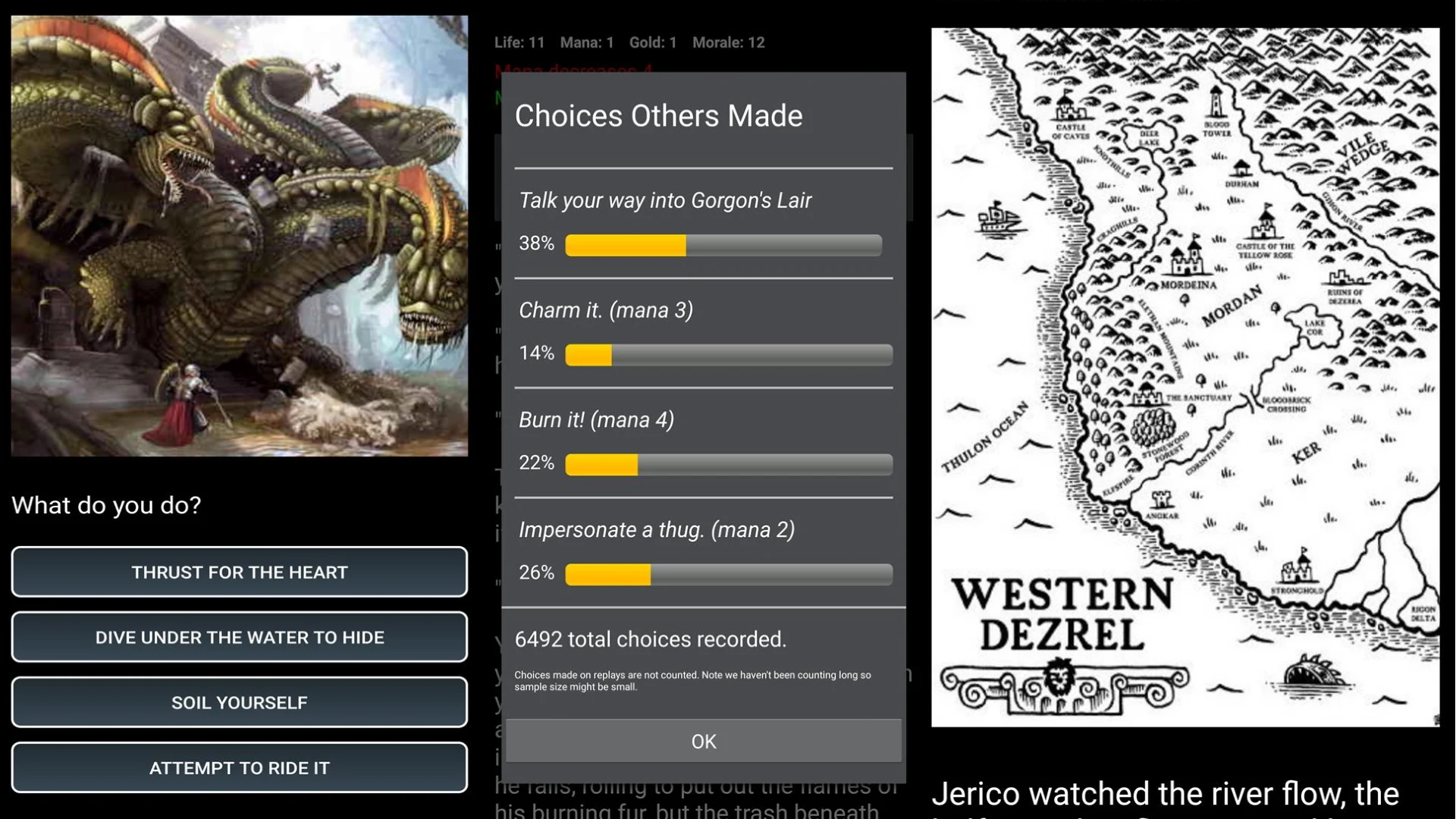 Dungeons and Decisions RPG screenshot